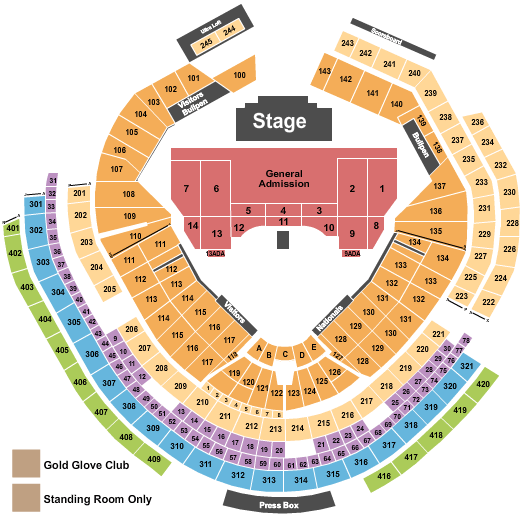Nationals Park Bruce Springsteen Seating Chart